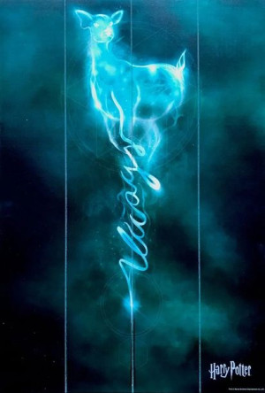Obraz Harry Potter Patronus 59x40x1,2cm Drewno