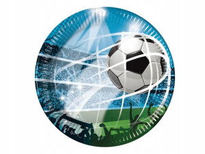 Talerzyki Papierowe Piłka Nożna 8szt 23cm Soccer F