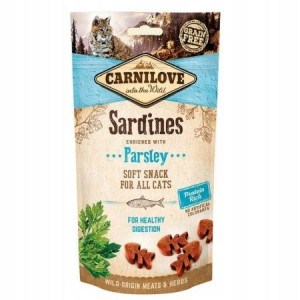 CARNILOVE kot Snack Soft Sardynki z pietruszką 50g