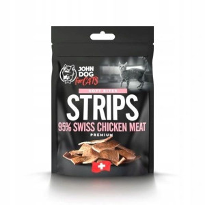 John Dog For Cat Soft Bites Paski Z Kurczaka 95%