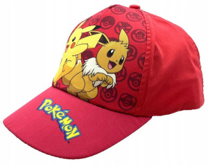 Czapka Z Daszkiem Pokemon Eevee 54 Czerwona