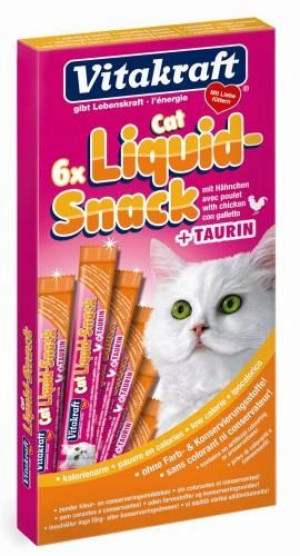 Vitakraft Cat Liquid Snack Kurczak+tauryna 6x15g
