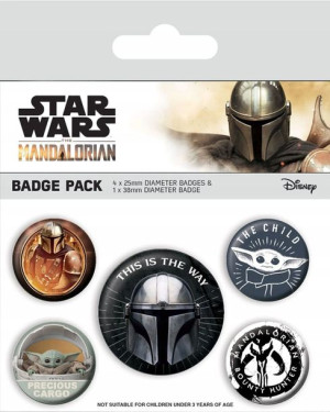 Oficjalne Przypinki The Mandalorian 5szt Grogu