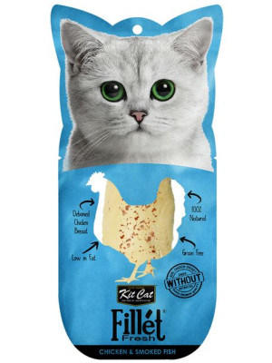 KIT CAT FILLET FRESH Kurczak & Wędzona ryba 30g [KC-799]