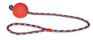 KERBL Zabawka dla psa, piłka na lince 6cm/60cm [83487]
