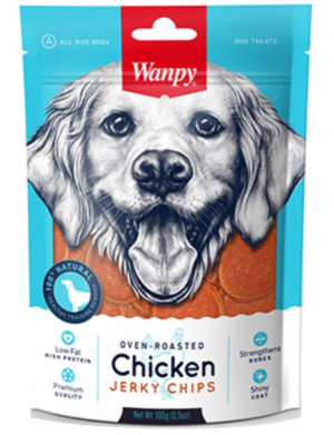 Wanpy Chicken Jerky Chips 100g
