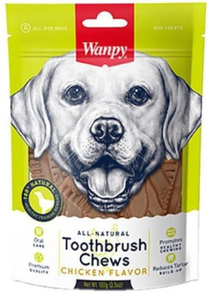 Wanpy Toothbrush Chews - Chicken Flavor 100g