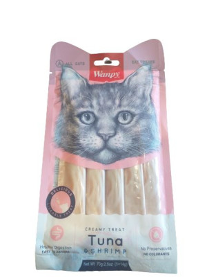 Wanpy Creamy Treat Tuna & Shrimp 5x14g
