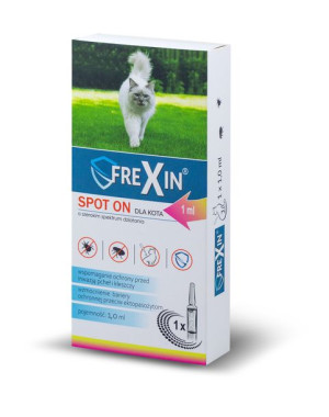 FREXIN Krople przeciw ektopasożytom dla kotów 1ml [24422]
