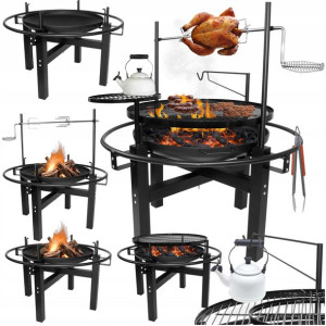 Grill Ogrodowy Palenisko Wielofunkcyjny + Komplet Narzędzi Do Grillowania
