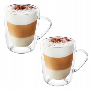 2 SZKLANKI TERMICZNE kubek 300 ml podwójne ścianki