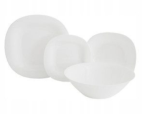 Komplet Obiadowy 6 Os 19 El Biały Carine Luminarc