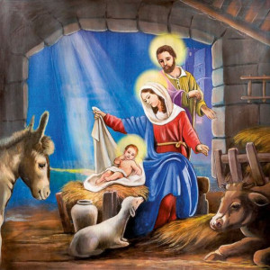 Witraż - Boże Narodzenie