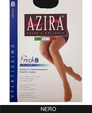 AZIRA Collant Donna FRESH 8DEN 4/NERO