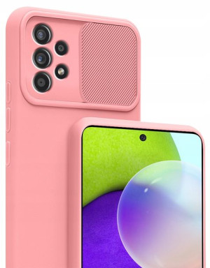 Etui SILICONE CamShield Szkło do Samsung A52 /s 5G