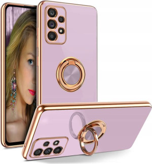 Etui Silicone Ring +Szkło do Samsung A52 / A52s 5G