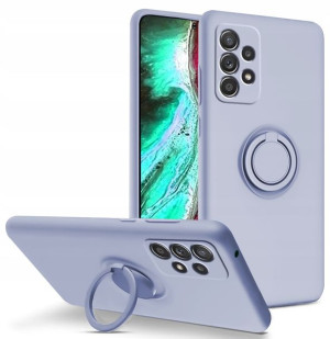 Etui Silicone Ring +Szkło do Samsung A52 / A52s 5G
