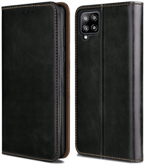 ETUI SKÓRZANE CASE +SZKŁO 9H do Samsung Galaxy M12