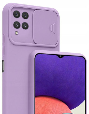 Etui SILICONE CamShield + Szkło do Samsung A12 M12