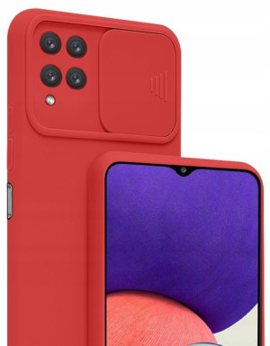 Etui SILICONE CamShield + Szkło do Samsung A12 M12
