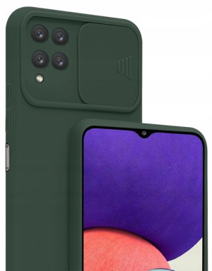Etui SILICONE CamShield + Szkło do Samsung A12 M12