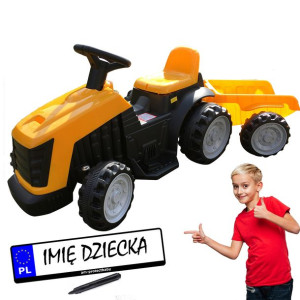 Traktor na akumulator dla dzieci + przyczepka