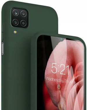 Etui Case Silicone Szkło do Samsung Galaxy A12/M12