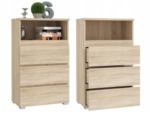 Regał Na Książki Biurowy Niski Neo 03 65cm Aktowy