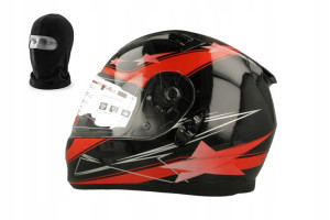 Kask Pełny Vcan V122 Black + Kominiarka Rozmiar: X