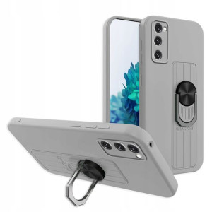 Etui Silicone Grip +Szkło do Samsung Galaxy S20 FE