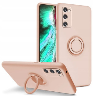 Etui Silicone Ring +Szkło do Samsung Galaxy S20 FE