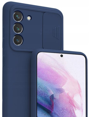 Etui SILICONE CamShield + Szkło do Samsung S22