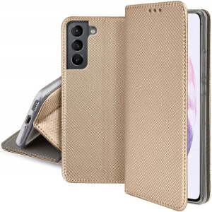 Etui do Samsung S21+ Plus Smart Magnet Case +Szkło