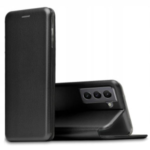 Etui do Samsung Galaxy S21 Skórzane Magnet + SZKŁO
