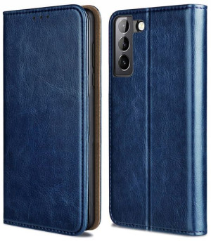 ETUI SKÓRZANE CASE +SZKŁO do Samsung Galaxy S21 FE