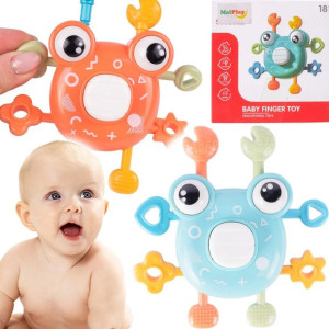 Grzechotka Zabawka Sensoryczna Montessori Krab