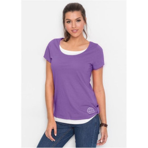 Bonprix Bawełniana Dwuwarstwowa Bluzka Koszulka 48-50 939304
