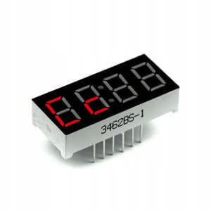 Wyświetlacz segmentowy LED 0.36 czerwony 4 znaki
