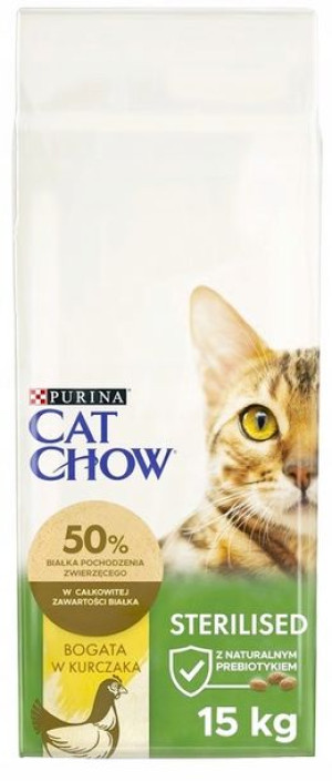 Sucha Karma Cat Chow Sterilised Kurczak 15 kg