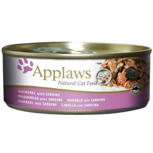 APPLAWS Cat Tin 6 x 156 g mokra karma dla kota z makrelą i sardynką