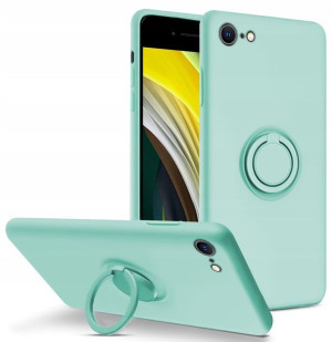 Etui Silicone Ring + Szkło do iPhone 7 8 SE 2020