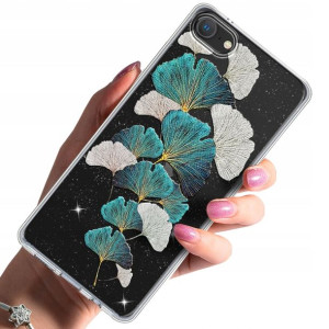 Etui Wzory Brokat + Szkło 9h Do Iphone 7 8 Se 2020