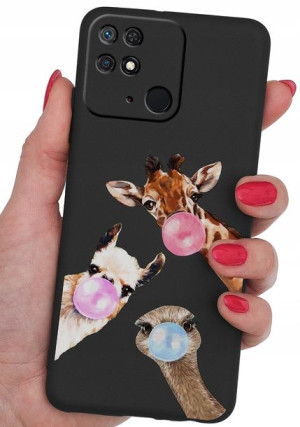 ETUI CASE WZORY + SZKŁO 9H do Xiaomi Redmi 10C