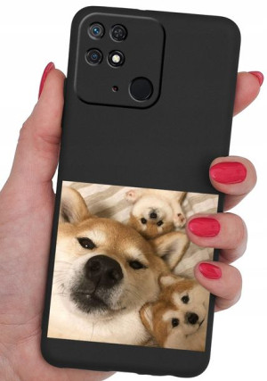 ETUI CASE WZORY + SZKŁO 9H do Xiaomi Redmi 10C
