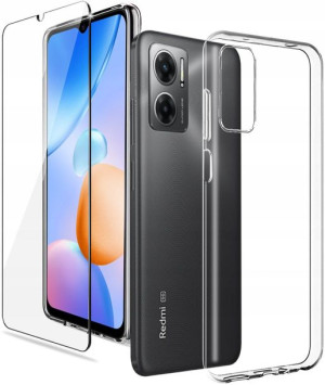 Etui do Xiaomi Redmi 10 5G Clear Case + Szkło 9H