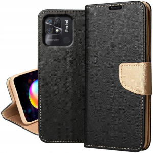 Etui Portfel Case + Szkło 9H do Xiaomi Redmi 10C