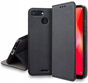 Etui Portfel MAGNET do Xiaomi Redmi 6 + SZKŁO 9H
