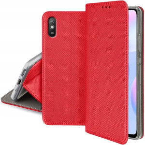 Etui Portfel na magnes + Szkło do Xiaomi Redmi 9A