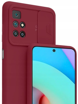 Etui SILICONE CamShield + Szkło do Xiaomi Redmi 10