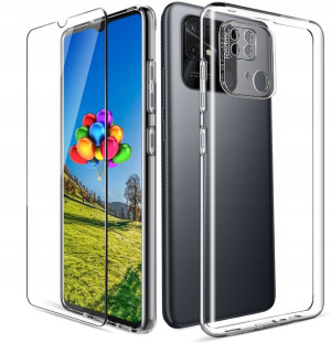 Etui SILICONE Case + Szkło 9H do Xiaomi Redmi 10C